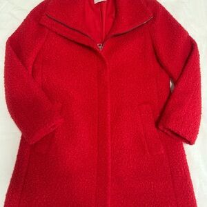 LOFT Red Teddy Jacket